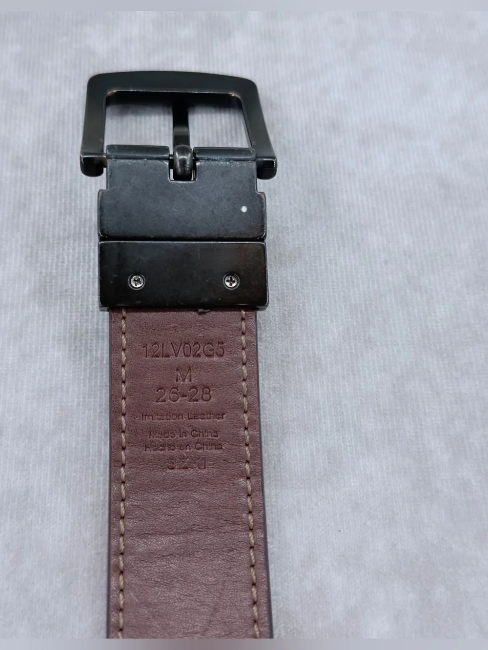 Classic Black Kids Leather Belt with Metal Buckle